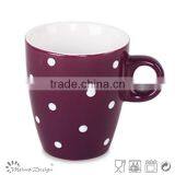 10oz Stoneware Two-tone Dot Design Mug thumbnail-3