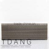 Atlantic Outdoor Wicker Bench - Conversation Wicker Furniture - Vietnam Poly Rattan thumbnail-3