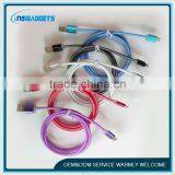 1m 3ft Braided Fabric Micro Usb Cables ,h0t139 Reversible Usb Cable , 2015 Wholesale Colorful Micro Usb Cable for thumbnail-1