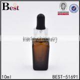 15ml 30ml Empty Beautiful Square Glass Dropper Bottle Comestic Packaging Aluminium Cap Square Glass Dropper Bottle Free Sample thumbnail-1