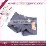 Ladies' 100% Cotton Twill Washed Hot Casual Short thumbnail-1