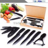 Manufacturers selling 5 PCS black ceramic knife, zirconia ceramic knives combination suit