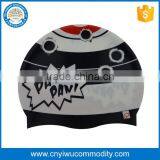 2016 Promotional Vintage Adults Kids Black Silicone Swim Caps thumbnail-1