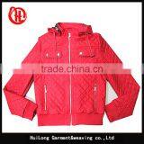 Manufacture Ladies Coat Winter Hoodies PU Jacket thumbnail-2