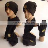 Sell Well Cheap Price Promotional Black Windproof Polar Fleece Sport Scarf Factory thumbnail-1