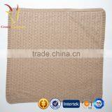 High Quality Knit Cable Cashmere Blanket thumbnail-1