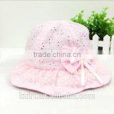 Baby Lace Little Girls Princess Lace Hollow Out Bowknot Kids Sunhat thumbnail-4