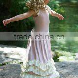 Flower Girl Dress Vintage Boho Dress Junior Twirling Bridesmaid Dress thumbnail-3