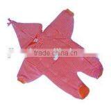 Fashionable Winter Red Velour Baby Overalls thumbnail-1