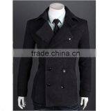 Spring and Winter New Design Casual Double Breasted Mens Wool Trench Coat thumbnail-4