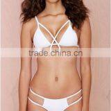 M896 Dingyang Fashion Sexy Latest Bandage Split Bikini Swimwear thumbnail-2