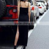 Cotton Black Slip Backless Halter Neck Sexy Summer Dress thumbnail-5