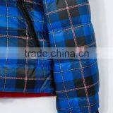 Customed Red and Blue Reversible Windproof Feather Down Puffer Jacket thumbnail-4