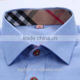 Wholesale OEM Supply High Fashion Colorful 100% Cotton Special Collar Oxford Shirt for Man thumbnail-4