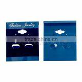 Plastic Velvet Jewelry Earring Display Card Blue 62mm x 50mm,20 PCs thumbnail-1