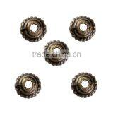 Zinc Based Alloy Spacer Beads Wheel Antique Bronze thumbnail-1