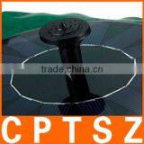 Floating Lotus Leaf Shape Solar Power Energy Decorative Waterfall Pump Fountain for Pond Birdbath Pool Garden thumbnail-2