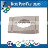 Made in Taiwan Square Washer Metric DIN 434 8 Percent Taper For Channels Bare Steel Zinc Plated
