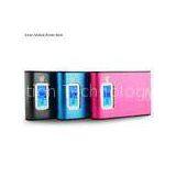 Pink 10400mAh Aluminum Portable Mobile Power Bank For USB Device , High Power