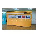 Portable Pop Up Exhibition Stands , Aluminum Trade Show Fabric Displays