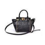 Black Trapaze Bag Womens Leather Tote Bags With Signature Hardware thumbnail-1