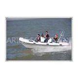 9 Person 1.2mm PVC Semi - FRP Inflatable RIB Boats With Sunshade thumbnail-1