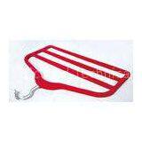 Professional Durable Velvet Trouser Hangers Red For Home / Laundry