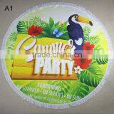 330g Swan Printed Round Beach Towel/jkr Muti Design Round Table Towel Shawl Yoga Mat Bath Towel Beach Towels/ Beach Towels