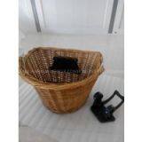 Removable Bicycle Wicker Basket With Handle 100% Handmade