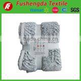 High Quality Blanket Factory China Solid Color PV Plush Faux Fur Throw/mexican Blanket