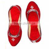 Girls Red Mojari thumbnail-1