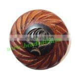 Handmade Wood Buttons, Size : 7x25mm BTWDR040 thumbnail-1