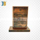 2015 Years Book Shape Custom Design Copper Metal Trophy Cup
