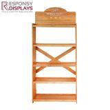 Hot Sale Customized 5 Layer Bamboo Floor Display Stand for Pet Products thumbnail-2