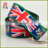 Hot Sale England Flag Design Custom Printed Belt