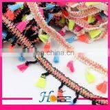 4.5cm Width Colorful Tassel Fringe Tassel Lace Trim for Garment thumbnail-5