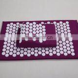 High Quality Plastic Spike 100% Cotton Back Pain Acupressure Mat Pillow thumbnail-3