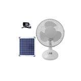 12 Inch Solar Powered DC Rechargeable FAN thumbnail-1