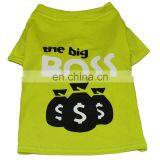 8-20" Green Cheap Puppy Dog T-shirt With "Big Boss" thumbnail-1