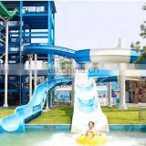 Outdoor amusement park spiral tube slide