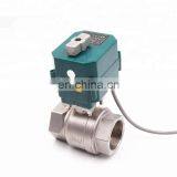 Dn15 Dn20 Dn32 110v 5v 12v 24v 220v CTF-001with Manual Operation SS304 Stainless Steel dn 50 2" Motorised Motorized Ball Valve thumbnail-4