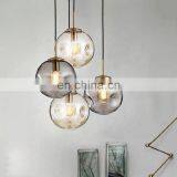 Transparent Glass Ball Decorative Crystal Chandelier Pendant Light thumbnail-3