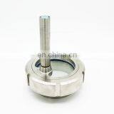 Sanitary Stainless Steel Welding Union Type Sight Glass With LED Light thumbnail-3