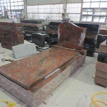 Black Granite Headstones Base Monument Cemetery Granit Stone Grey American Style India Pure Customized thumbnail-3