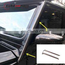 G Class W463 Carbon Finber Front Window Trim for W463 G500 G55 G63 G65 Carbon Finber Front A-pillar Addon thumbnail-1