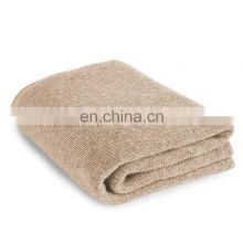 100% Kids Cashmere Knitted Wholesale Baby Throw Blankets