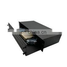 Steel Materials lc sc fc st 2U 48 Port Fiber Optic Patch Panel/diatribution Frame thumbnail-3