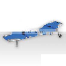 Emergency Durable Aluminum Alloy Folding Stretcher With Wheels Good Price MKR-03A thumbnail-2