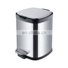 Indoor 6L 12L 20L Stainless Steel Hotel Room Trash Can and Office Household Kitchen Trash Can and Waterproof Bathroom Trash Can thumbnail-1