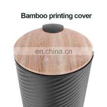 5 Liter Iron Powder Coating Pedal Bin Embossing Body Design Trash Can for Home Office and Kitchen Use Black Waste Bin thumbnail-4